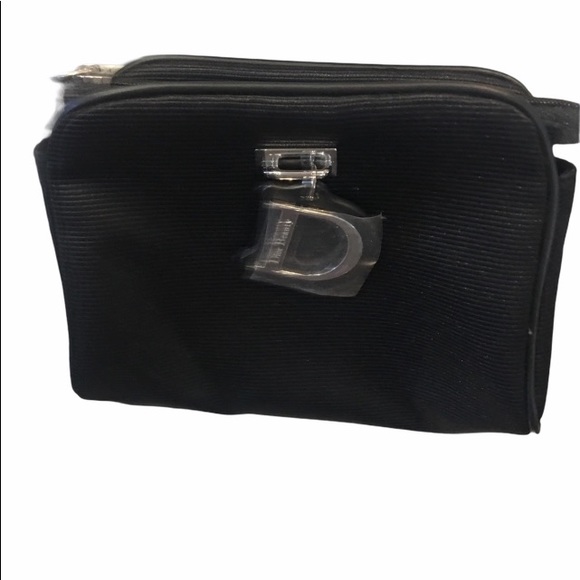 Dior Handbags - CD beauty black zippered pouch NWOT